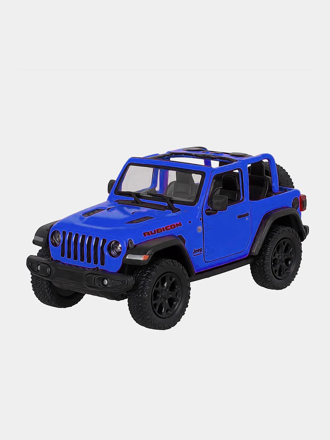 Синий машинка металлическая инерционная/2018 Jeep Wrangler (Open Top) KT5412DA 1:34 /Kinsmart/