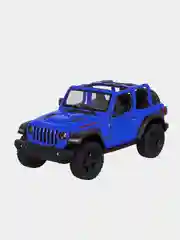 Синий машинка металлическая инерционная/2018 Jeep Wrangler (Open Top) KT5412DA 1:34 /Kinsmart/