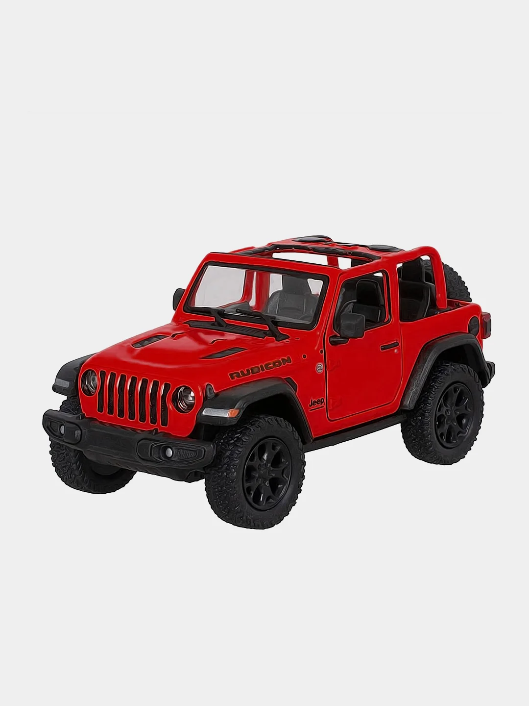Красный машинка металлическая инерционная/2018 Jeep Wrangler (Open Top) KT5412DA 1:34 /Kinsmart/