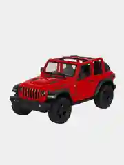 Красный машинка металлическая инерционная/2018 Jeep Wrangler (Open Top) KT5412DA 1:34 /Kinsmart/