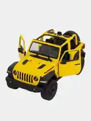 Желтый машинка металлическая инерционная/2018 Jeep Wrangler (Open Top) KT5412DA 1:34 /Kinsmart/