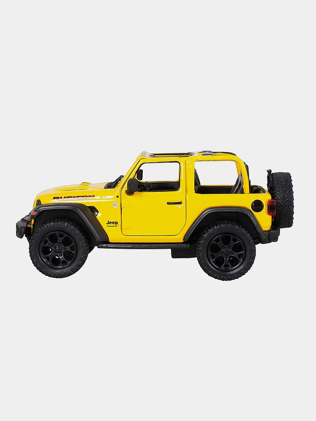 Желтый машинка металлическая инерционная/2018 Jeep Wrangler (Open Top) KT5412DA 1:34 /Kinsmart/
