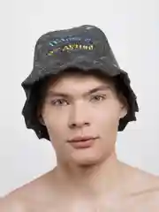 Шапка серая с вышивкой "Парься от души"