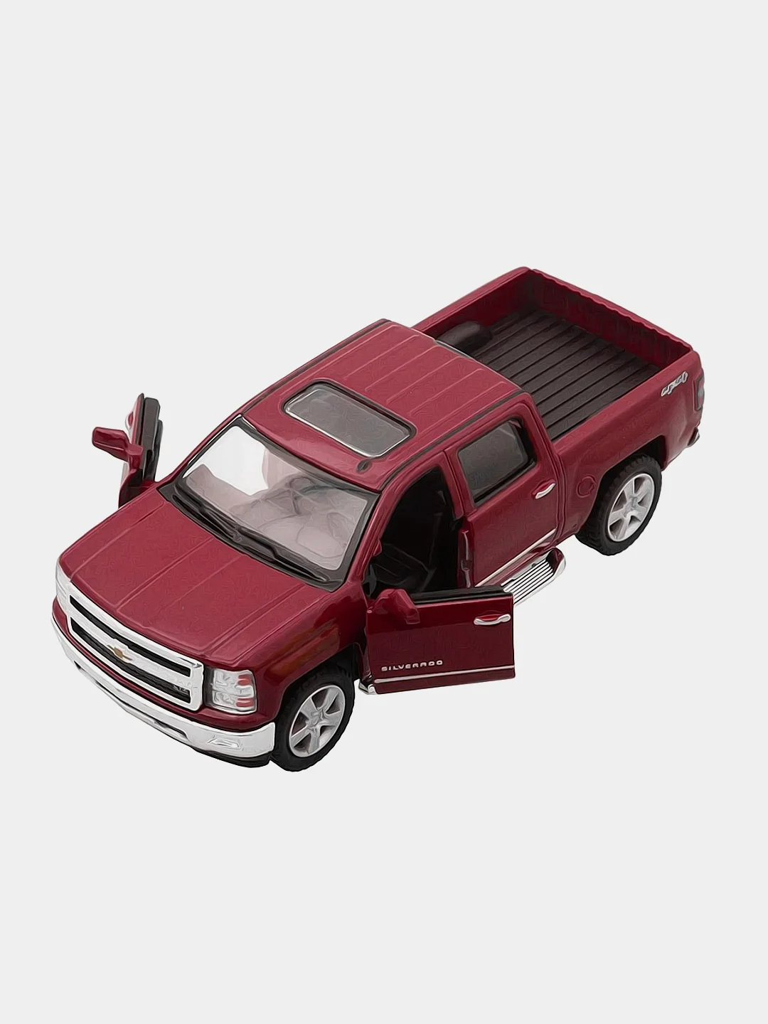 Бордовый машинка металлическая инерционная/2014 Chevrolet Silverado KT5381D 1:46 /Kinsmart/