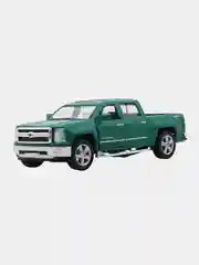 Тёмно-бирюзовый машинка металлическая инерционная/2014 Chevrolet Silverado KT5381D 1:46 /Kinsmart/