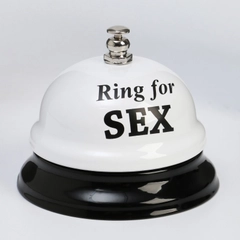 Звонок настольный "Ring for a sex", 7,5 х 7,5 х 6,5 см, белый