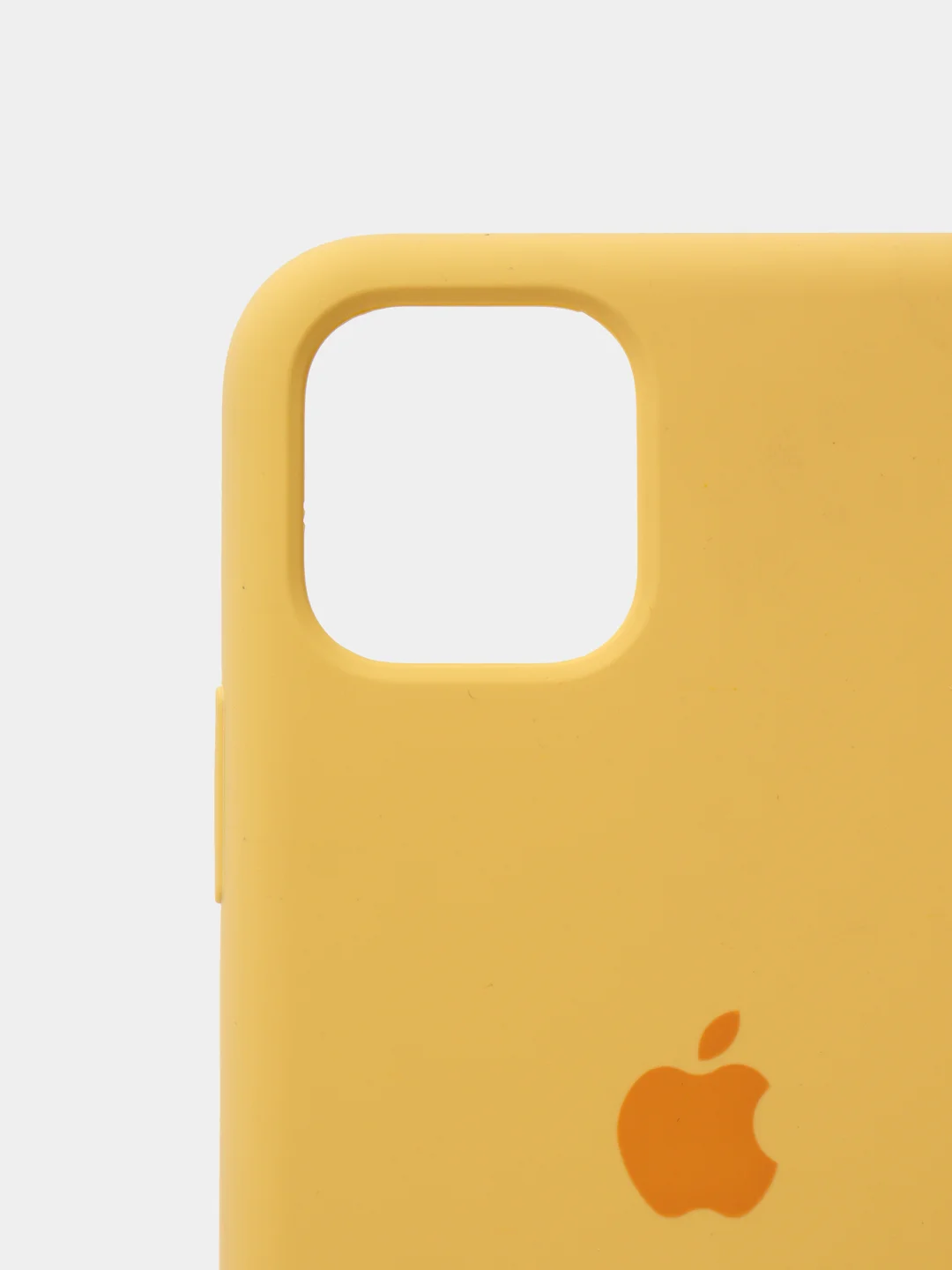 Желтый чехол для iPhone 11 Pro 5.8" Silicone Case, закрытый низ с логотипом