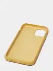 Желтый чехол для iPhone 11 Pro 5.8" Silicone Case, закрытый низ с логотипом