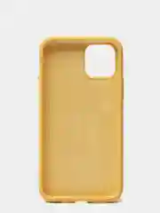 Желтый чехол для iPhone 11 Pro 5.8" Silicone Case, закрытый низ с логотипом
