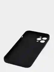 Черный чехол силиконовый для iPhone 7, 8 SE 2020, 11, 12, 13, Pro, Max, mini, защита камеры
