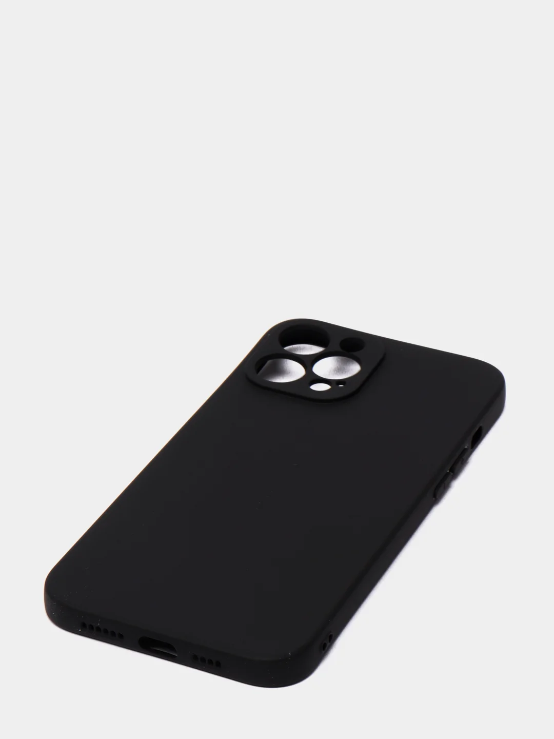 Черный чехол силиконовый для iPhone 7, 8 SE 2020, 11, 12, 13, Pro, Max, mini, защита камеры