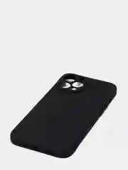 Черный чехол силиконовый для iPhone 7, 8 SE 2020, 11, 12, 13, Pro, Max, mini, защита камеры