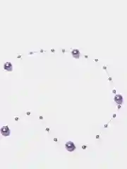 Фиолетовый бусины на леске, жемчужная нить, 3/8 мм, 2 штуки