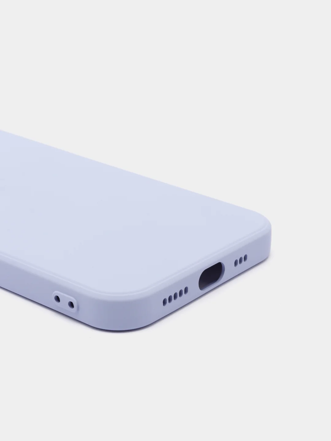 Лавандовый силиконовый чехол с шёлковым покрытием для iPhone 13 Mini, 13 Pro Max
