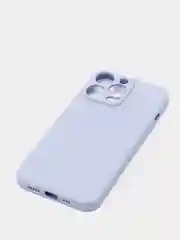 Лавандовый силиконовый чехол с шёлковым покрытием для iPhone 13 Mini, 13 Pro Max
