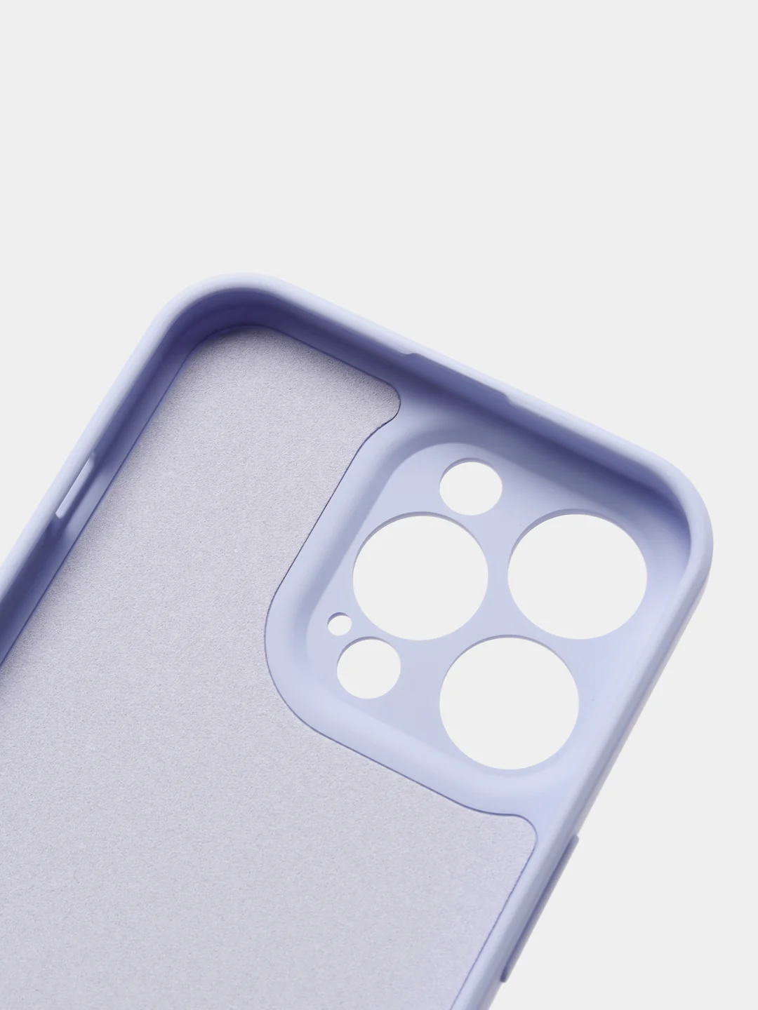 Лавандовый силиконовый чехол с шёлковым покрытием для iPhone 13 Mini, 13 Pro Max
