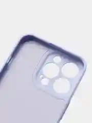 Лавандовый силиконовый чехол с шёлковым покрытием для iPhone 13 Mini, 13 Pro Max
