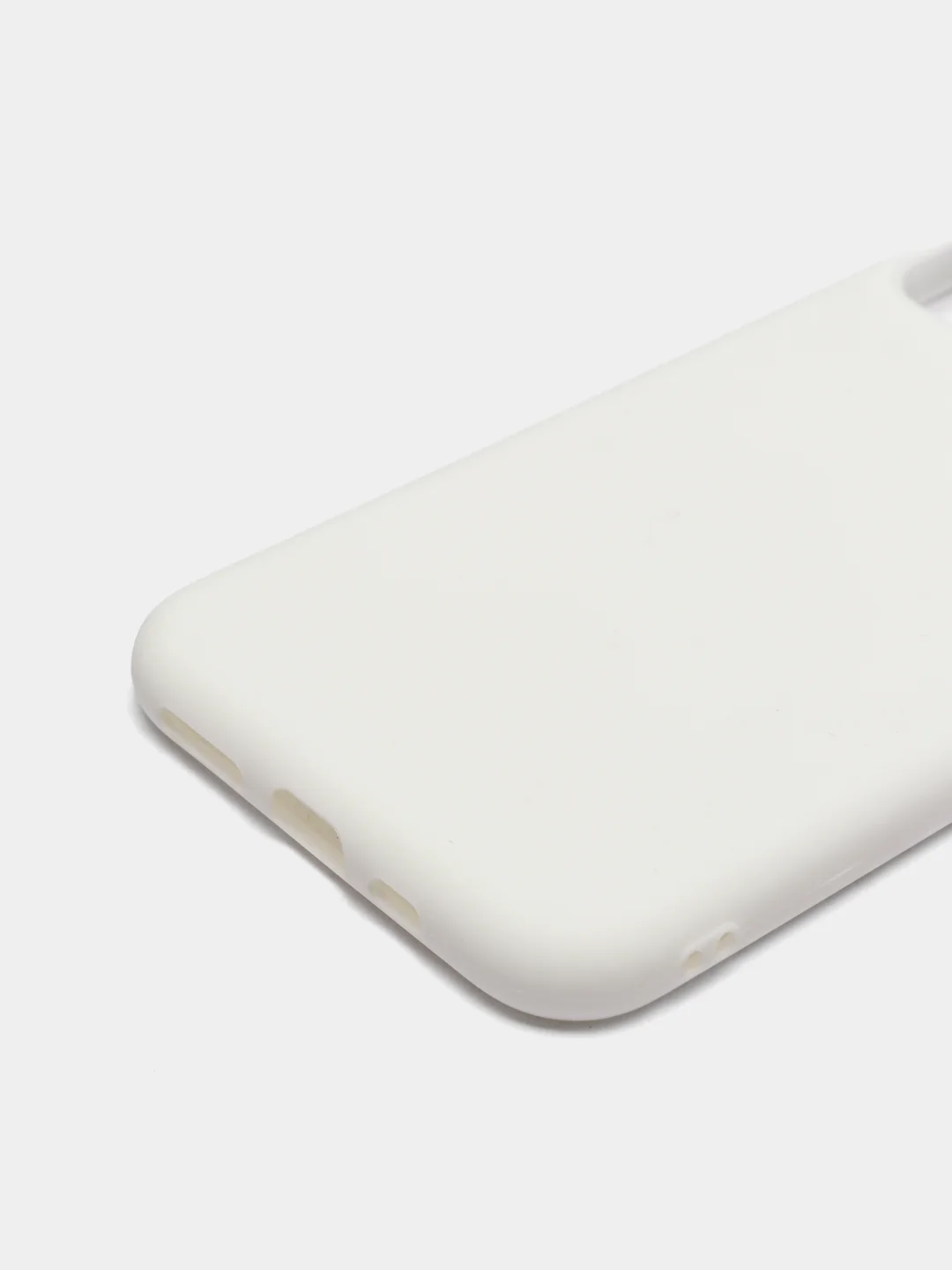 Белый чехол для Apple iPhone 11 Pro силиконовый, матовый, однотонный