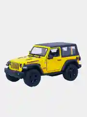 Желтый машинка металлическая инерционная/22018 Jeep Wrangler (Hard Top) KT5412DB 1:34 /Kinsmart/