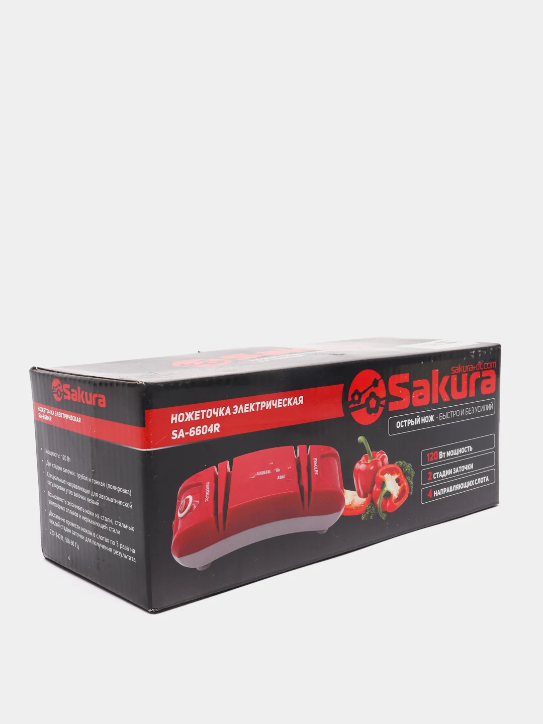 Багровый ножеточка Sakura SA-6604R электрическая