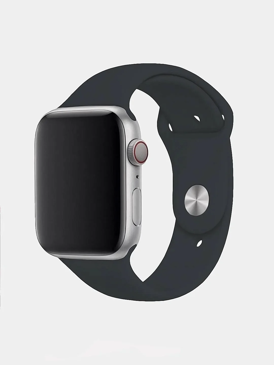 Угольный ремешок для Apple Watch, силиконовый