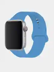 Голубой ремешок для Apple Watch, силиконовый