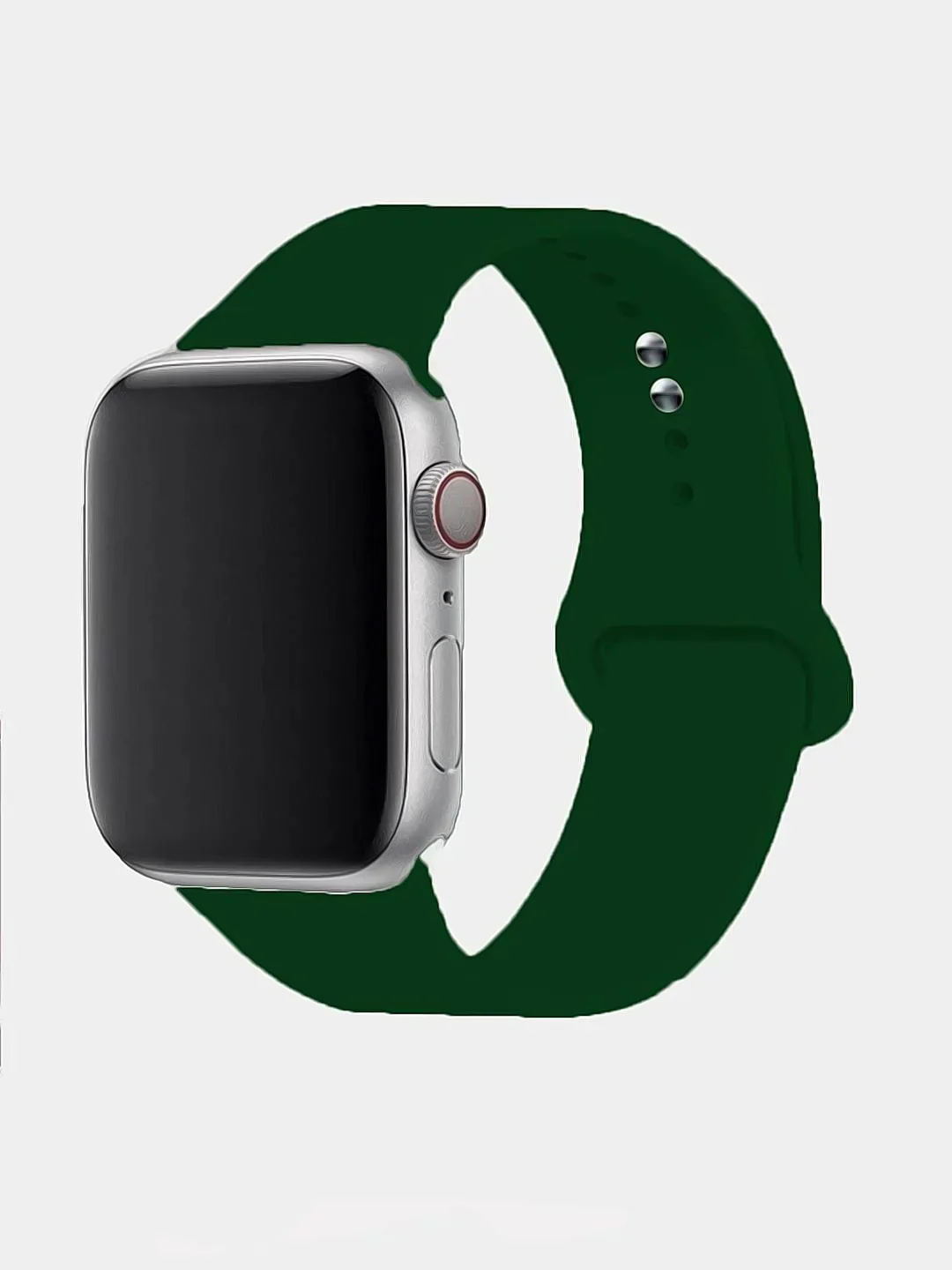 Зеленый ремешок для Apple Watch, силиконовый