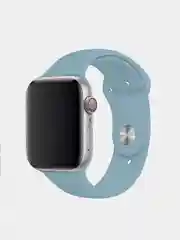 Небесно-голубой ремешок для Apple Watch, силиконовый