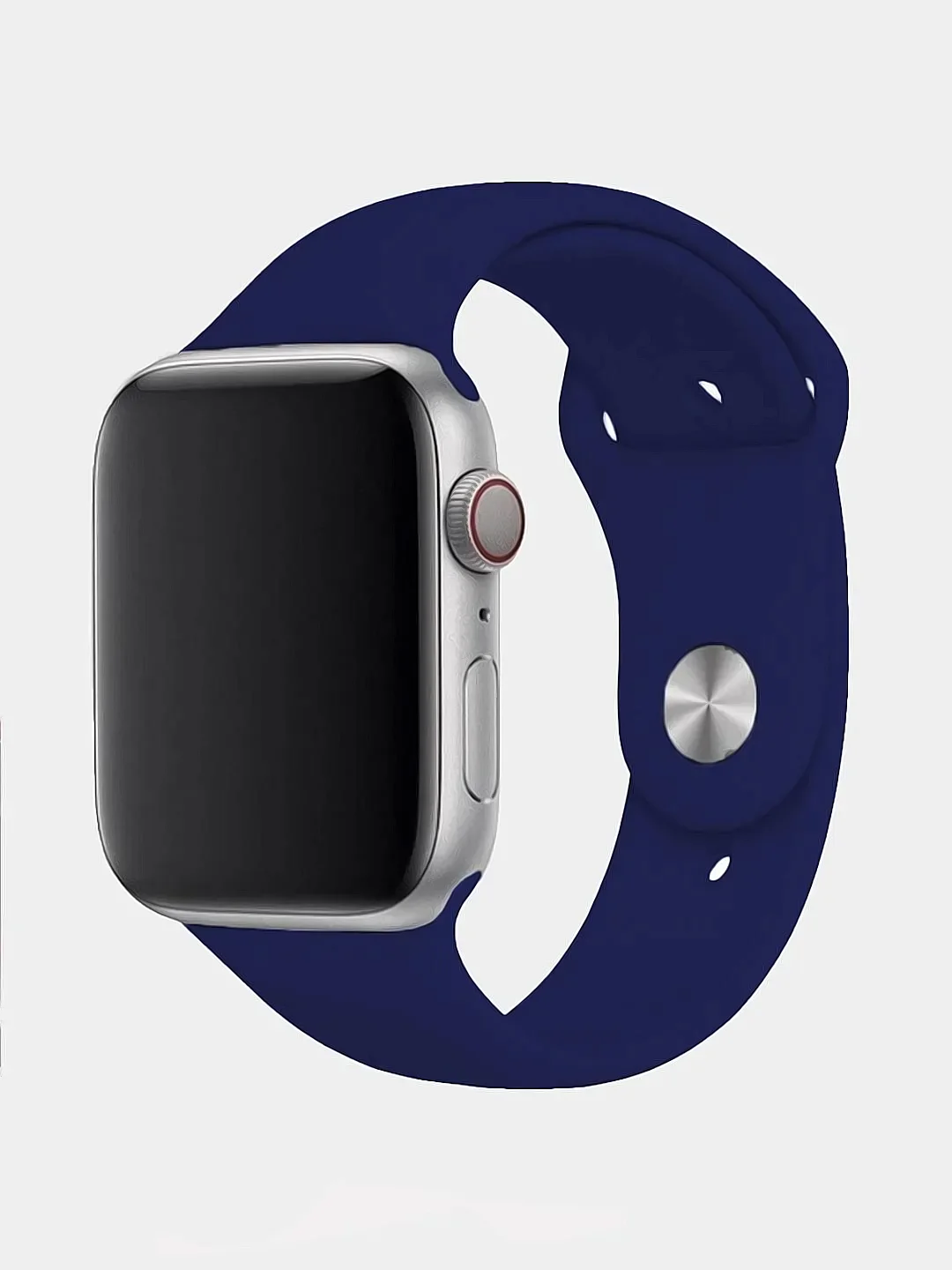 Темно-синий ремешок для Apple Watch, силиконовый