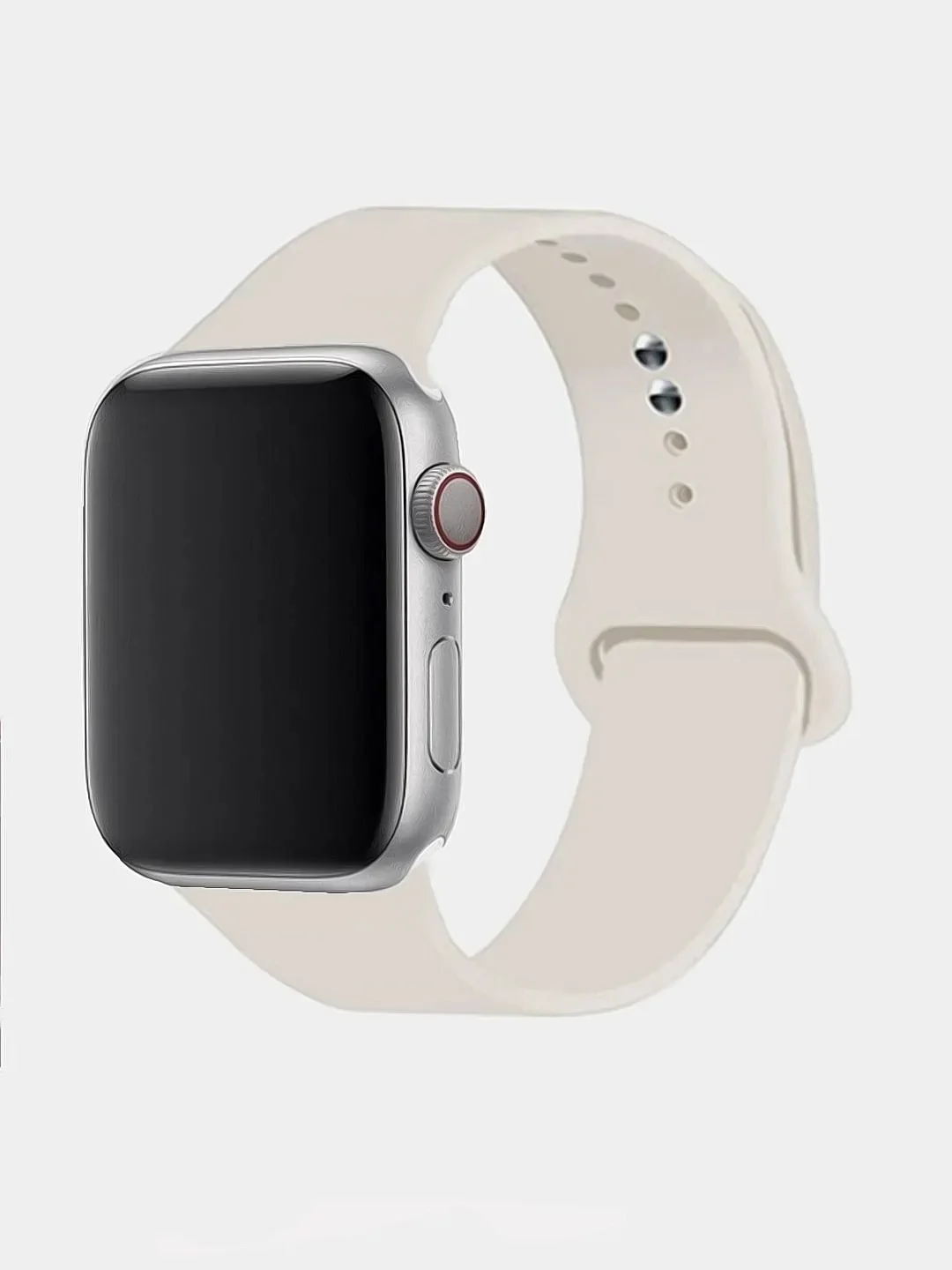 Белый ремешок для Apple Watch, силиконовый