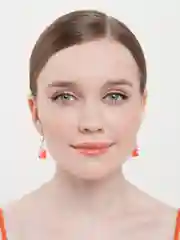 Красный серьги с блестящими мармеладными мишками