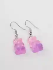 Лавандовый серьги с блестящими мармеладными мишками