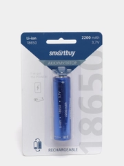 Аккумулятор 18650 Li-Ion 2200 mAh Smartbuy
