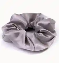 Серебряный резинка для волос, атласная