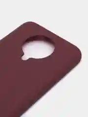 Пурпурный чехол Xiaomi Redmi K30 Pro / Poco F2 Pro с закрытым низом и бархатом внутри Silicone Cover
