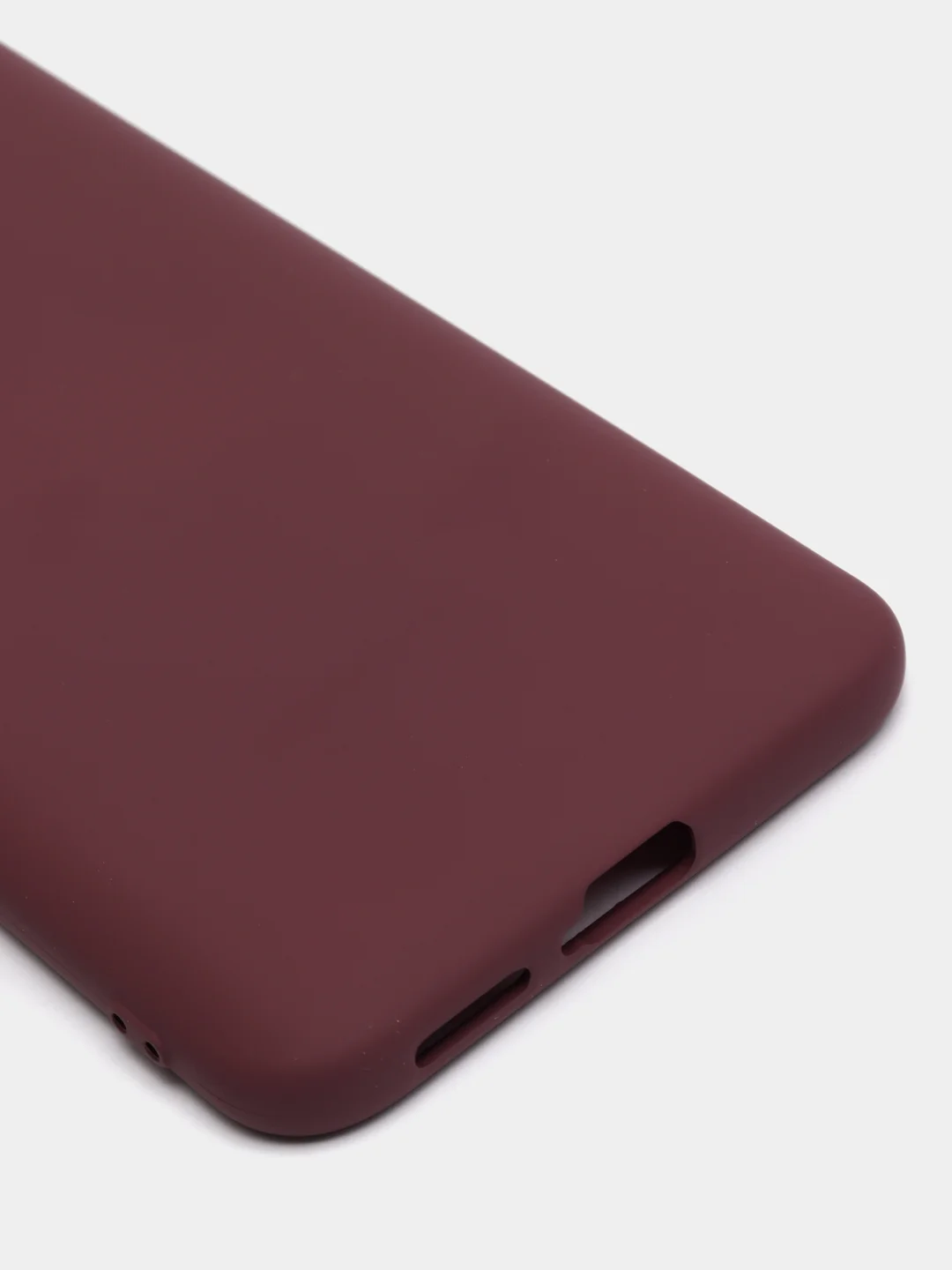 Пурпурный чехол Xiaomi Redmi K30 Pro / Poco F2 Pro с закрытым низом и бархатом внутри Silicone Cover
