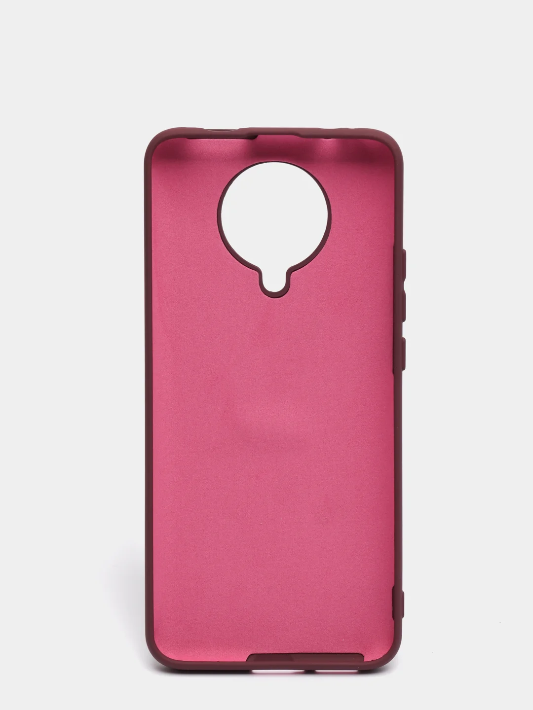 Пурпурный чехол Xiaomi Redmi K30 Pro / Poco F2 Pro с закрытым низом и бархатом внутри Silicone Cover
