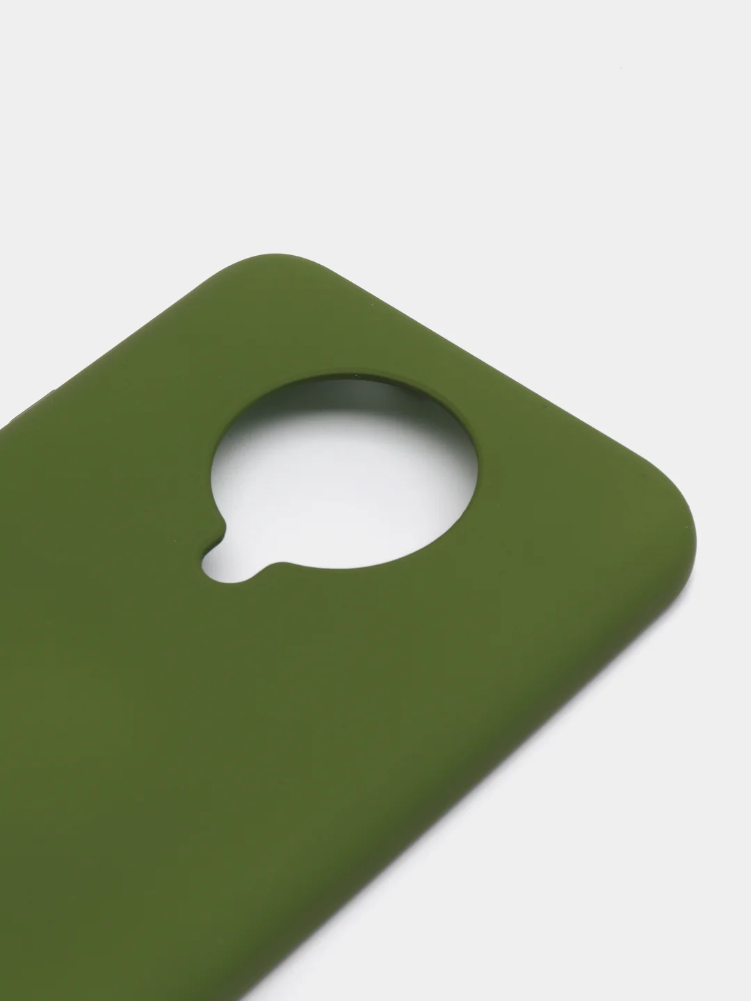 Зеленый чехол Xiaomi Redmi K30 Pro / Poco F2 Pro с закрытым низом и бархатом внутри Silicone Cover