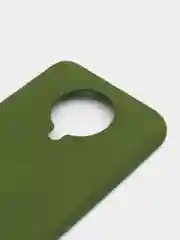 Зеленый чехол Xiaomi Redmi K30 Pro / Poco F2 Pro с закрытым низом и бархатом внутри Silicone Cover