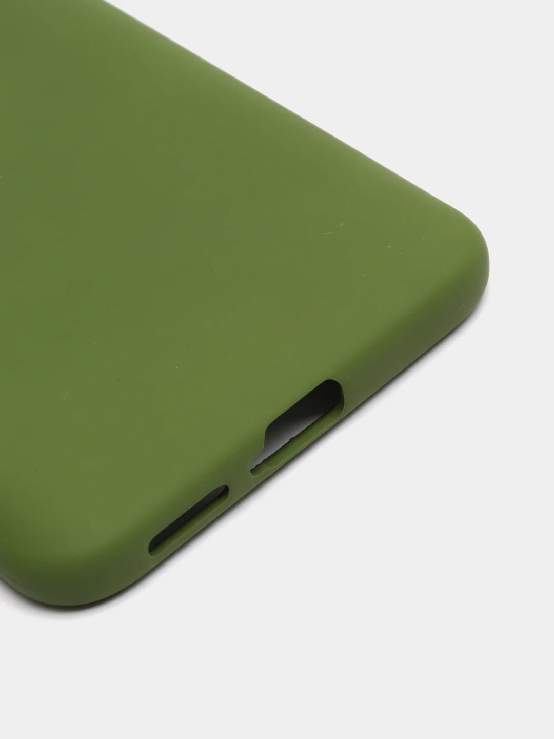 Зеленый чехол Xiaomi Redmi K30 Pro / Poco F2 Pro с закрытым низом и бархатом внутри Silicone Cover