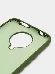 Зеленый чехол Xiaomi Redmi K30 Pro / Poco F2 Pro с закрытым низом и бархатом внутри Silicone Cover