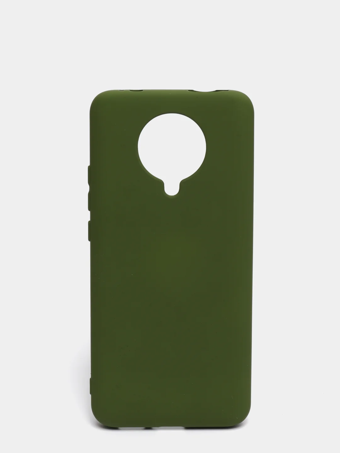 Зеленый чехол Xiaomi Redmi K30 Pro / Poco F2 Pro с закрытым низом и бархатом внутри Silicone Cover