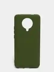 Зеленый чехол Xiaomi Redmi K30 Pro / Poco F2 Pro с закрытым низом и бархатом внутри Silicone Cover