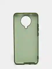 Зеленый чехол Xiaomi Redmi K30 Pro / Poco F2 Pro с закрытым низом и бархатом внутри Silicone Cover