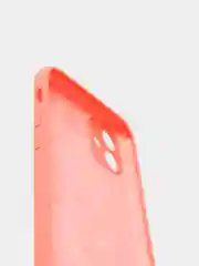 Кораллово-розовый чехол Silicone Case iPhone 11 с защитой камеры с бархатной подкладкой