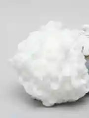 Белый пряжа Alize Puffy Fine, маленькие петельки, микрополиэстер, 100 г, 14 м