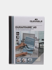 Рамка А5 на самоклеящейся основе Durable "Duraframe", серебро, 2 штуки