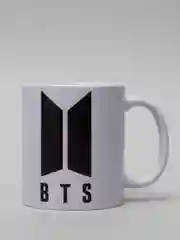 Белый кружки "K-pop" 9 видов, BTS, Stray Kids, BLACKPINK и др.