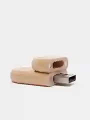 Бежевый флешка USB, деревянная