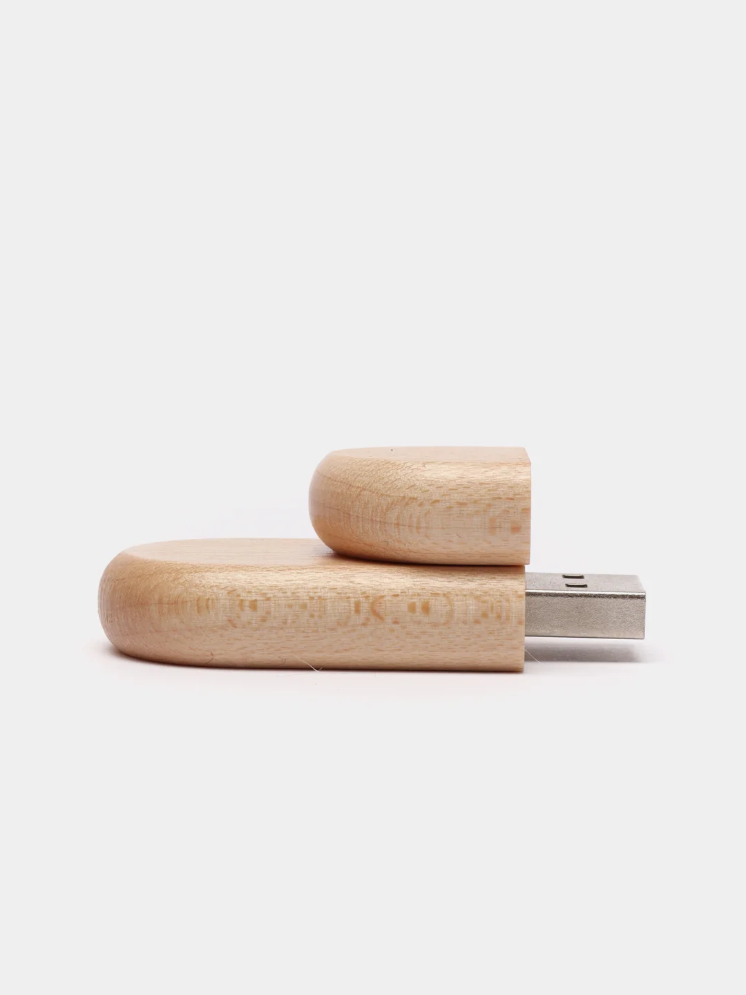Бежевый флешка USB, деревянная